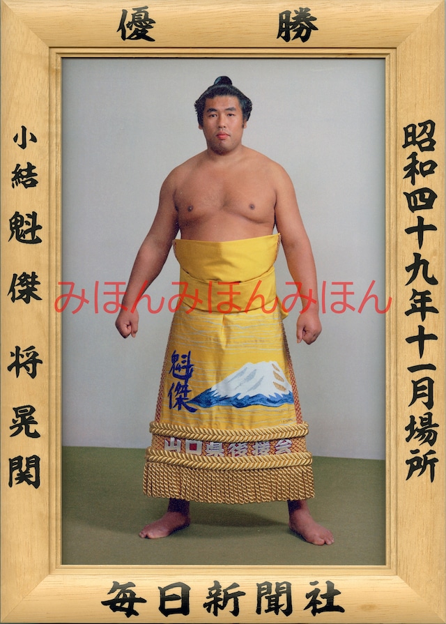 昭和３５年９月場所優勝　横綱　若乃花幹士関（１０回目最後の優勝）