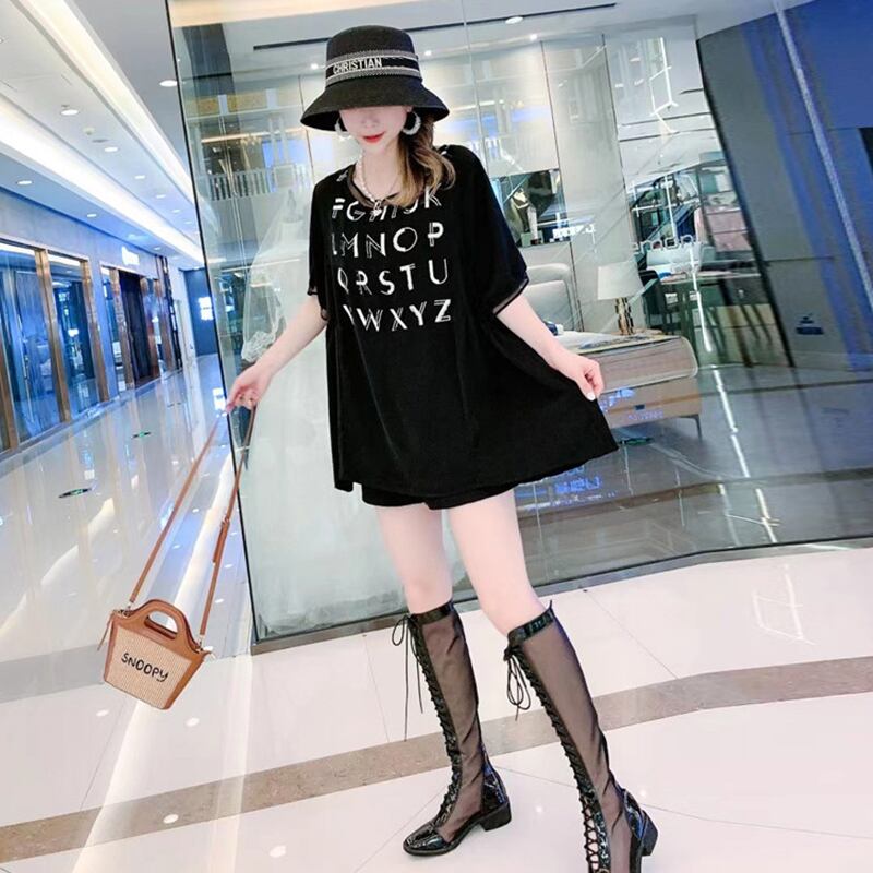 レディーススプリングサマーTシャツ シャツ ルーズトップス 大きめサイズ 春物 夏物 ミックスインファッション83378213291