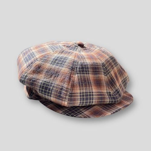 SOLARIS&CO. COTTON CASQUETTE DEEP - OLDBOY (CHECKERED)