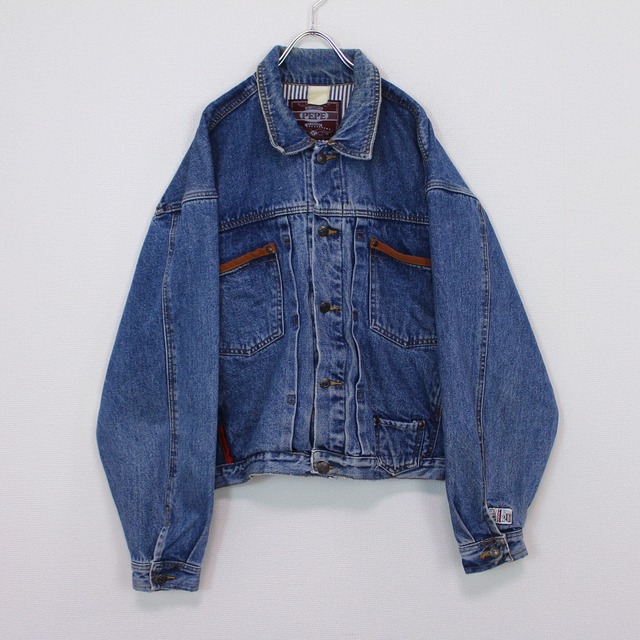 【Caka act2】Multiple Gimmick Vintage Short Denim Jacket