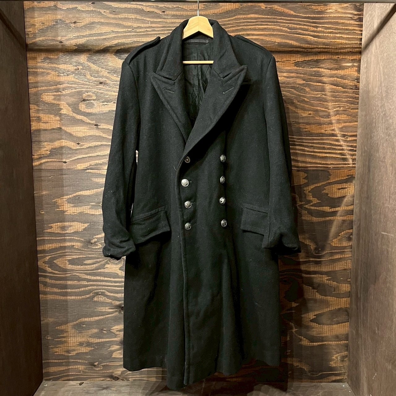貴重 40s イギリス軍 実物 ヴィンテージ オーバー グレートコート