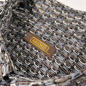 ARAMIS アラミス 総柄 さらっと生地 半袖シャツ サイズ LL /柄シャツ/メンズ/日本製/グレー×ブラウン