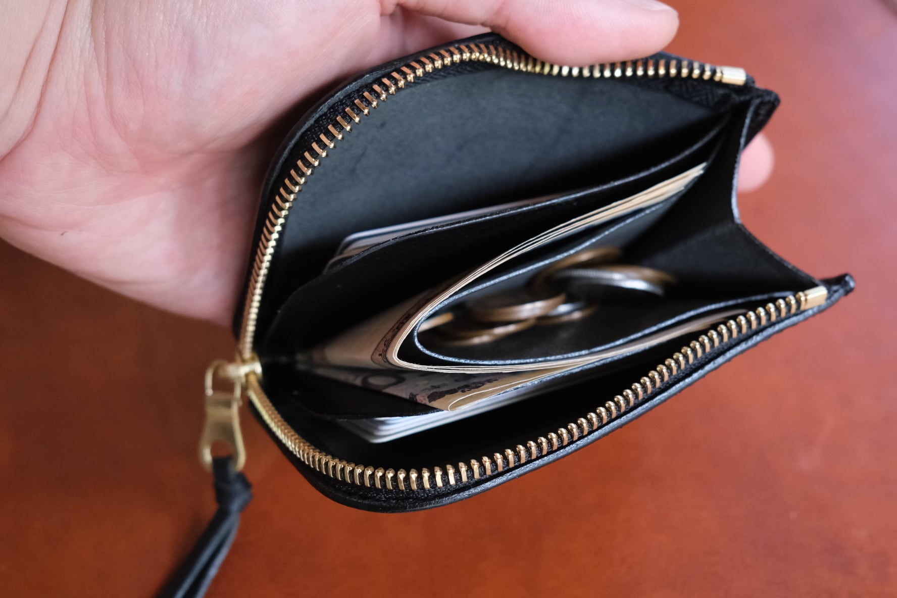 h*n様 tente テンテ☆zip wallet 即納》zip wallet【black】 | TENTE Handcrafted