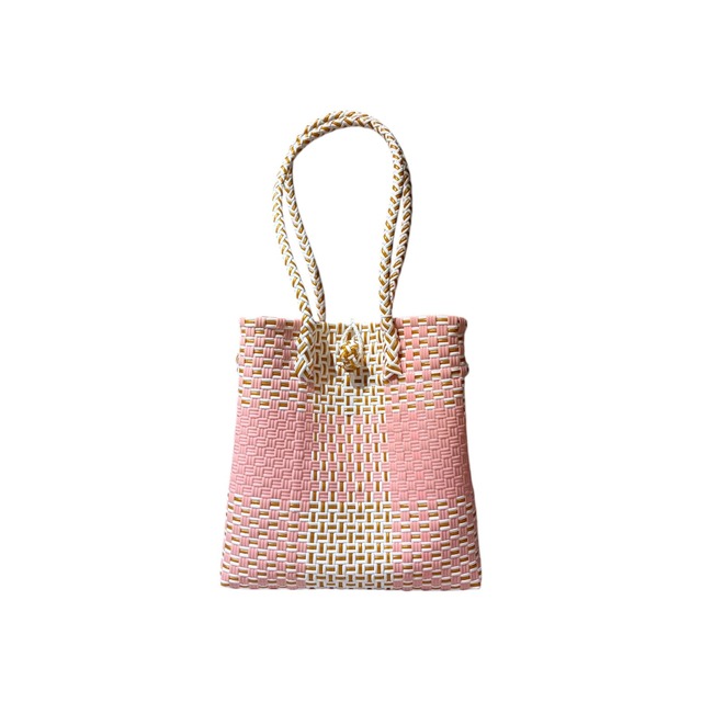 TOTE BAG - PASTEL PINK / LONG HANDLE / M