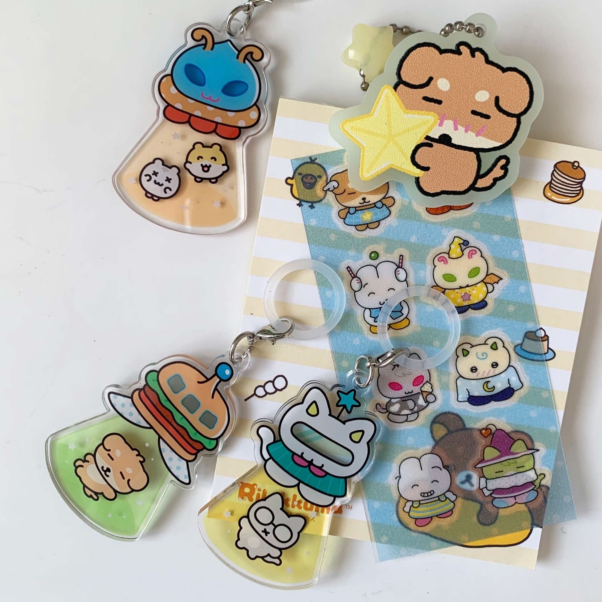 HEEHEECLUB] 宇宙船 ランダム アクリル めじるし アクセサリー