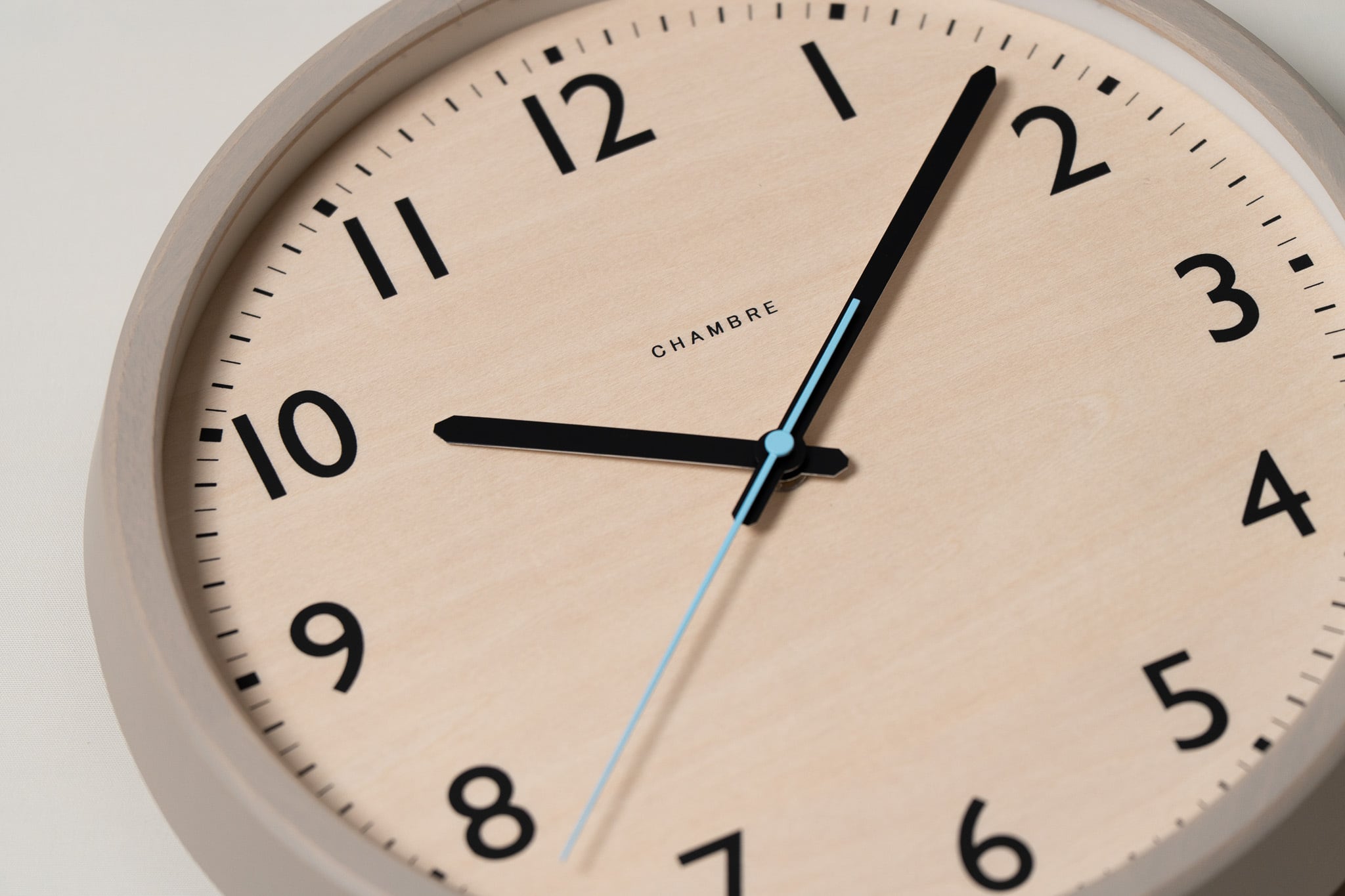 電波時計 DROP CLOCK WARM GRAY -renewal- | シャンブル【CHAMBRE】by