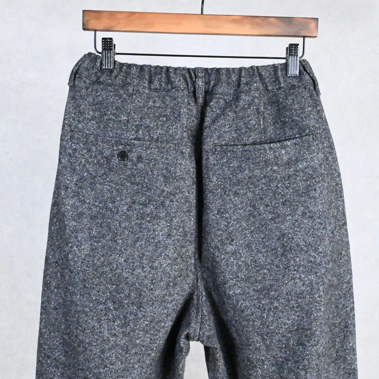 25AW》【STILL BY HAND】SILK NEP WOOL EASY WIDE TROUSERS スティル