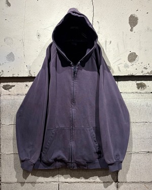 【Caka otto】90's “ANCHOR BLUE” Beautiful Fade Vintage Zip Up Hoodie
