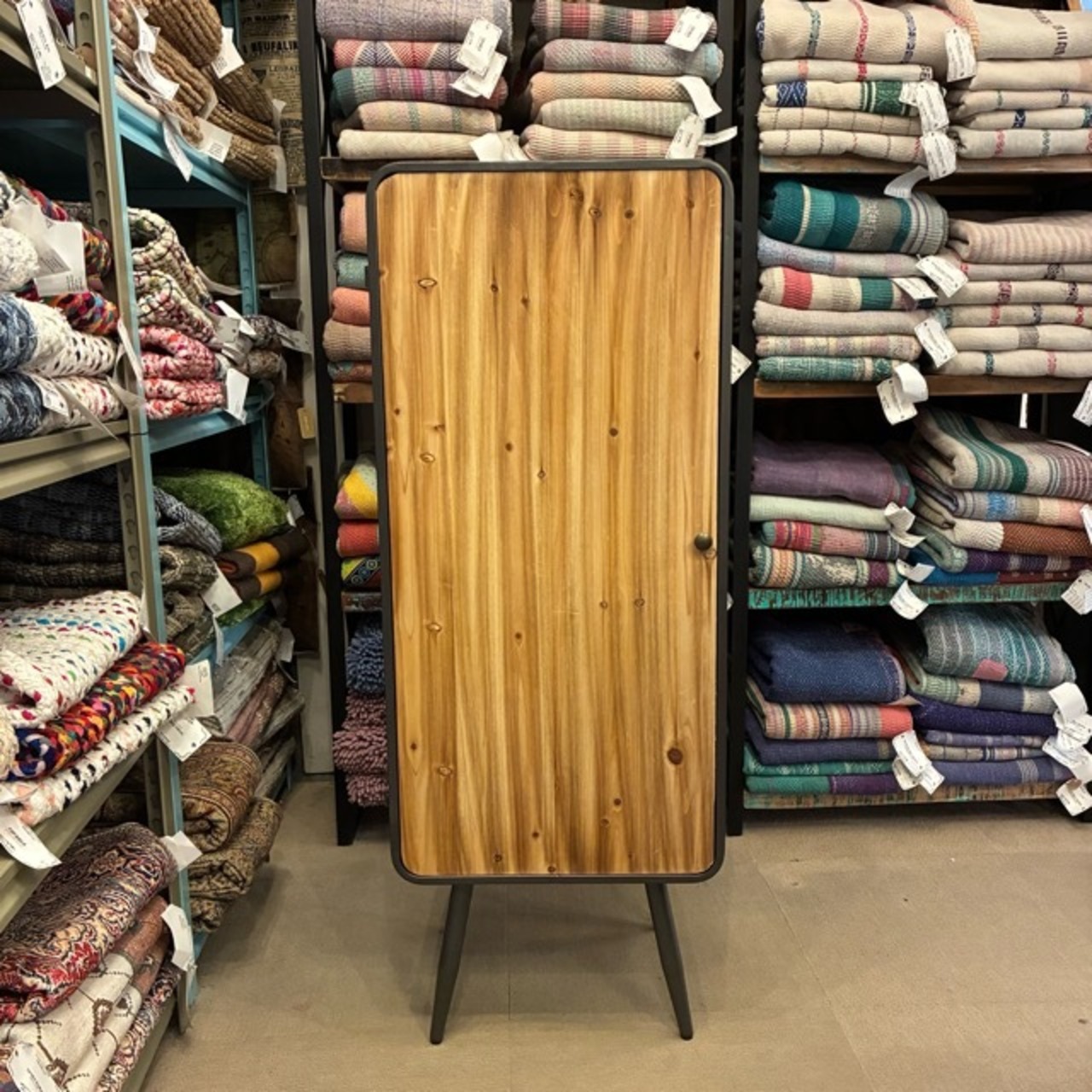 Wood＆Iron Cabinet L　ウッド＆アイアンキャビネット　L　3段　ミリタリー　収納家具　棚　リビング　寝室　ガレージ　インダストリアル