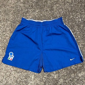 【Mサイズ】90's NIKE イタリア代表 古着 ゲームパンツ 98年フランスW杯モデル