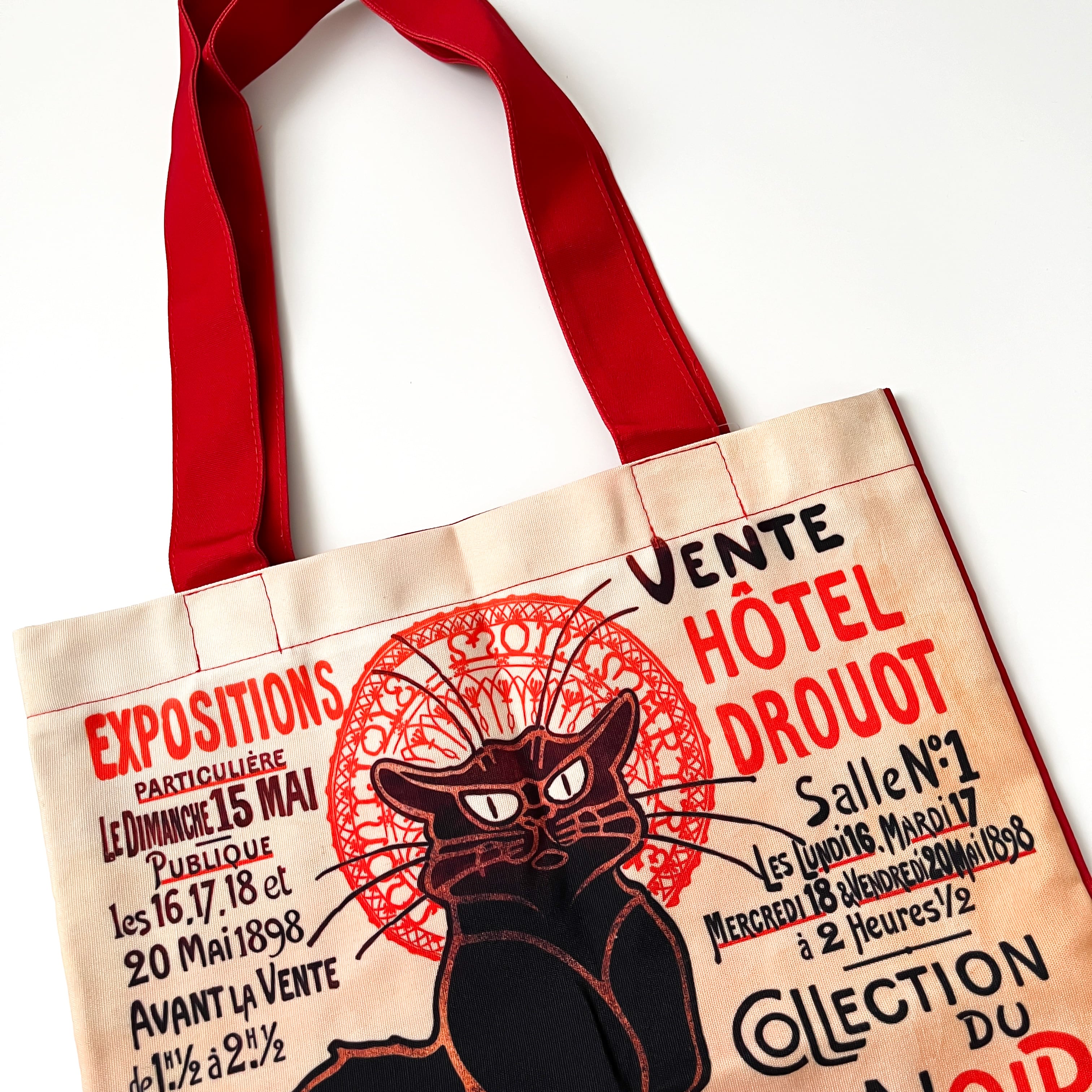 WEB限定】スタンラン プリントトートバッグ ル・シャ・ノワール | hmm