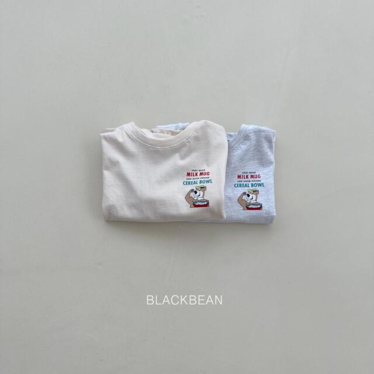 【BLACK BEAN】シリアルロンT クリーム 80~110cm 241007 - 3