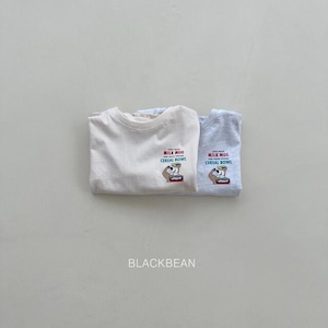 【BLACK BEAN】シリアルロンT クリーム 80~110cm 241007