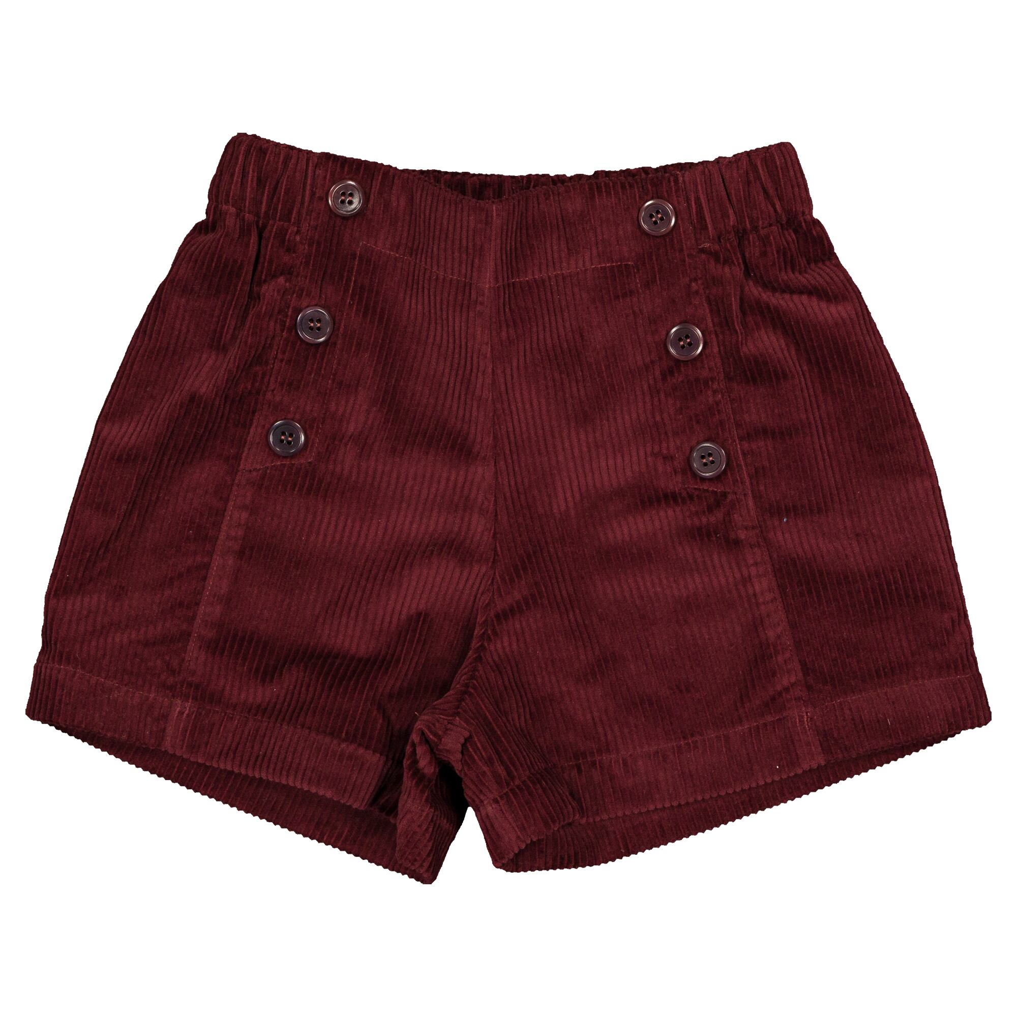 【予約・特典あり】Maison Marelle / Short SEVRES- velvet burgundy / 18M~8Y