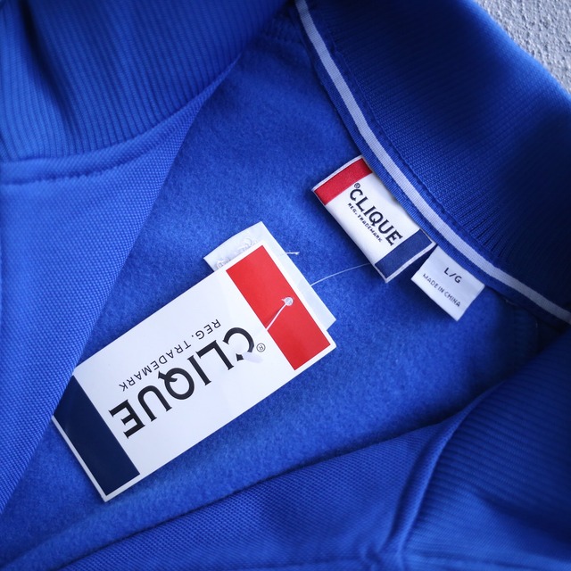 blue × white good coloring loose silhouette track jacket（dead stock）