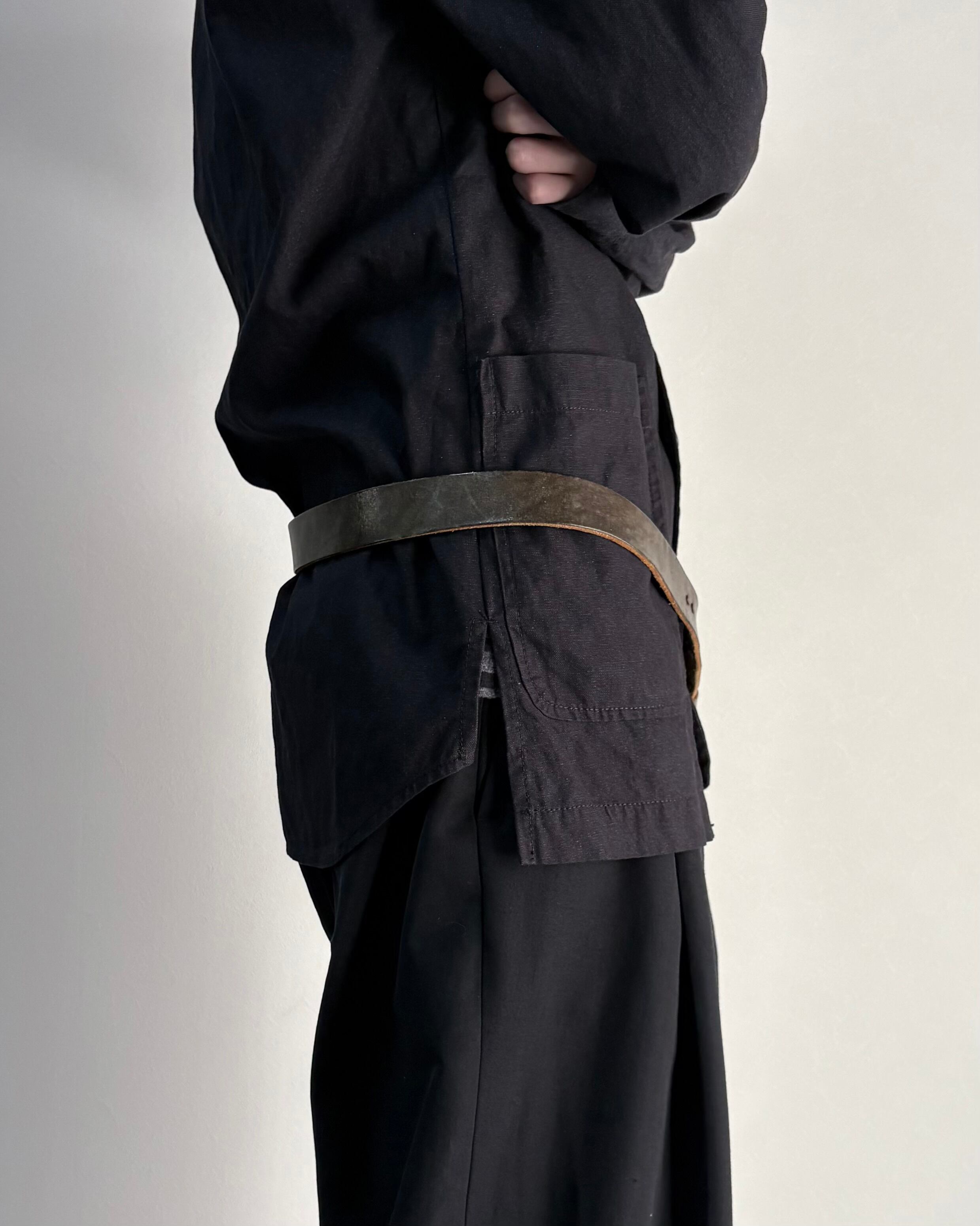 DEVOA】asymmetry leather belt | blendmarket