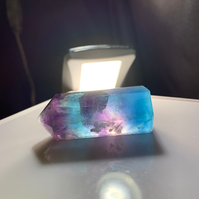 p133 ブルーグラデーションフローライトポイント