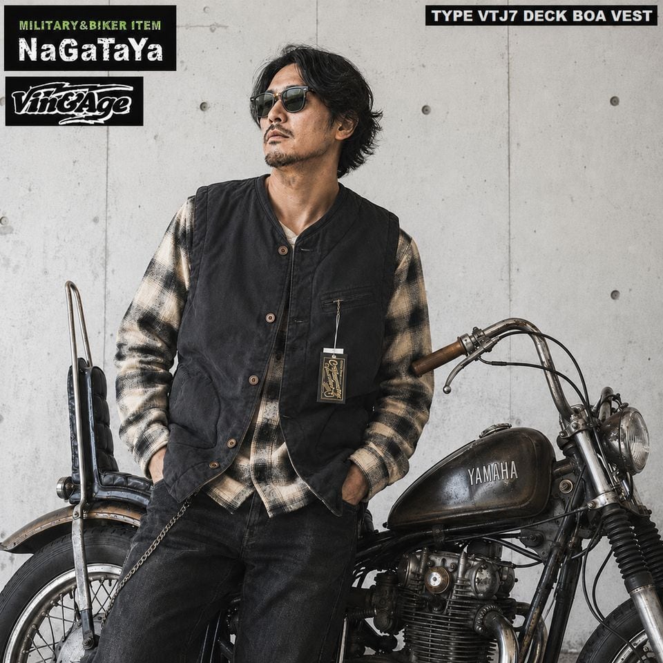 Vin&Age ヴィンアンドエイジ TYPE VTJ7 DECK BOA VEST デッキ 裏ボア