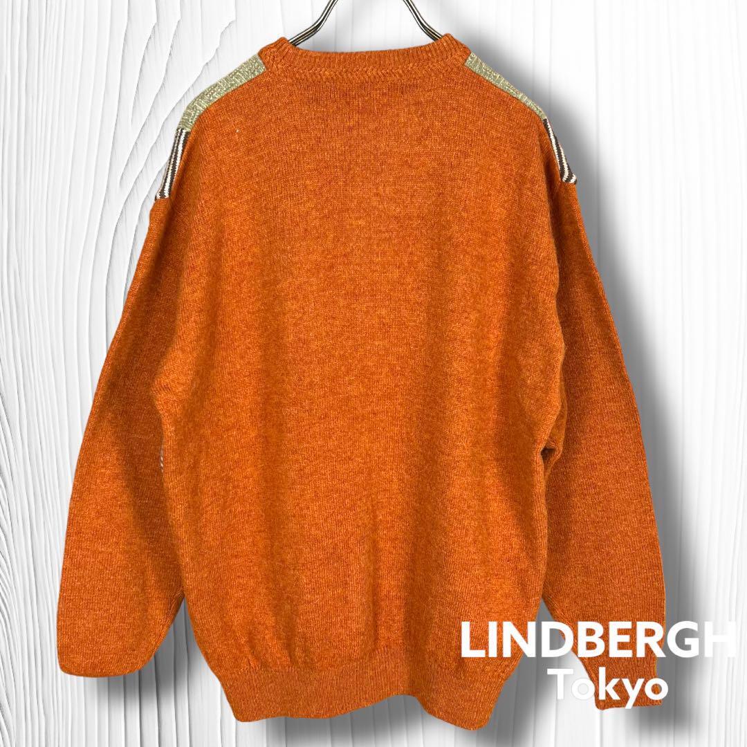 LINDBERGH】リンドバーグ ニット セーター チェック アルパカ ウール