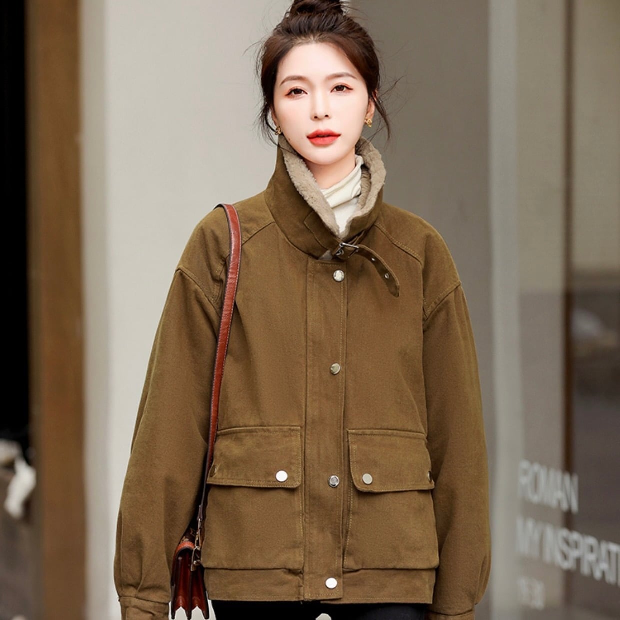 アウター レディース ジャケット ジャンバー デニムジャケット 襟付き