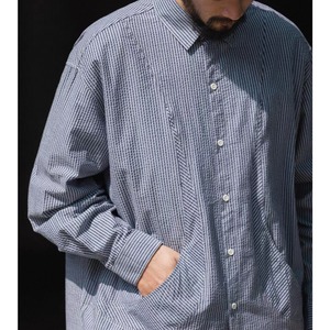 Striped big pocket shirt 1512
