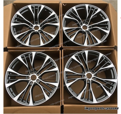20インチ グレー スタイル ホイール 2008-2014 BMW 7 シリーズ 599 F01 02 04 4 個セット -BRN-12101