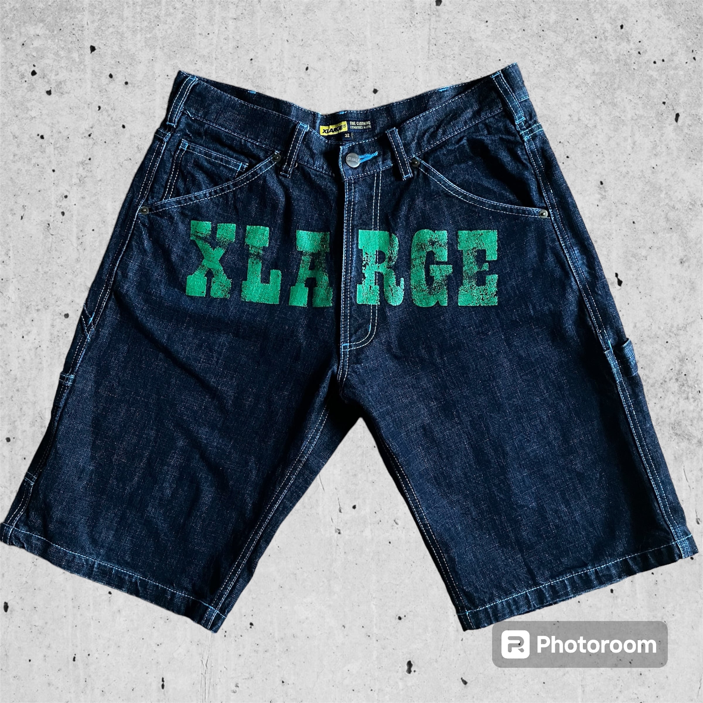 XLARGE エクストララージ デニム ペインター ハーフパンツ XLARGE エクストララージ デニム ペインター ハーフパンツ