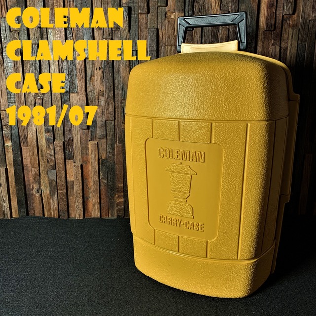 コールマン クラムシェルケース 1980年11月製造 後期型 角ハンドル ビンテージ 適合220/228/275 ランタンケース ハードケース 収納 美品