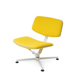 ARBA Lounge Chair VIDAR light grey / yellow fabric［ raawii ］