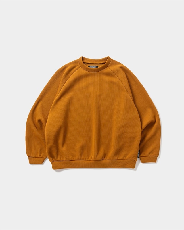 TIGHTBOOTH / WAFFLE CREW KNIT / MUSTERD