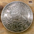 コンチョ　メキシコ　50センタボ　イーグル　24mm　本物コイン使用 ネジ ボタン コイン パーツ