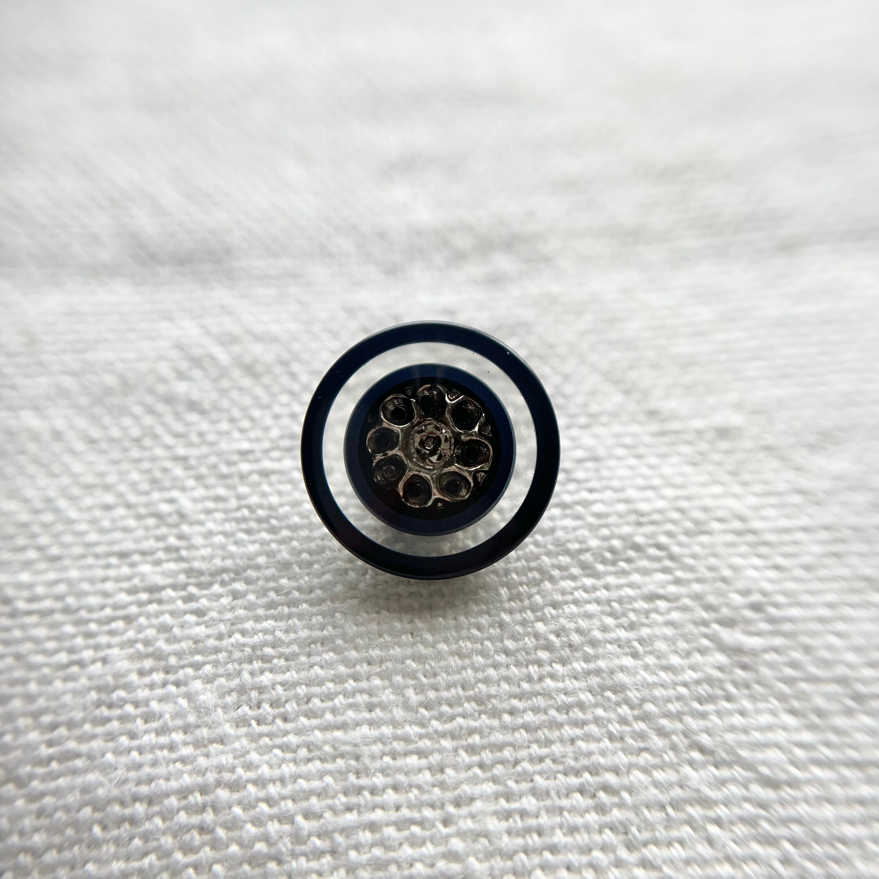 シルバーフラワー×ネイビー 13㎜