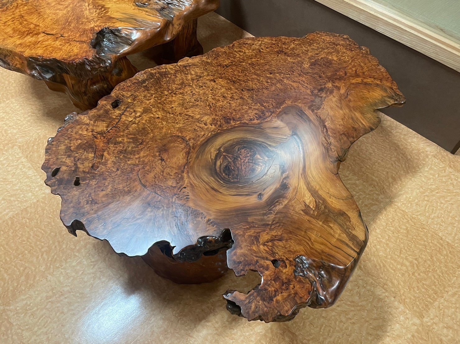 Premium】屋久杉（ヤクスギ）_1000×800×85_横浜元町店_テーブル天板