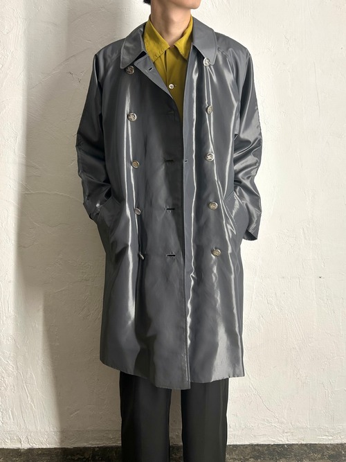 80s Burberry "Silver" Trench Coat ENGLAND製