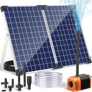 【新着特価】NFESOLAR ソーラーポンプ 35W 強力480GPH 水量調整可能 太陽光直接駆動 噴水ポンプ 4ノズル付き スタンド&長ケーブル 池 ビオトープ バードバス ガーデン用 水循環ポンプ