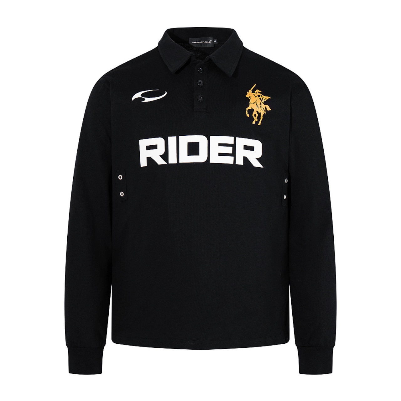 VINTAGE ストリート RIDERポロロングTシャツ T2217