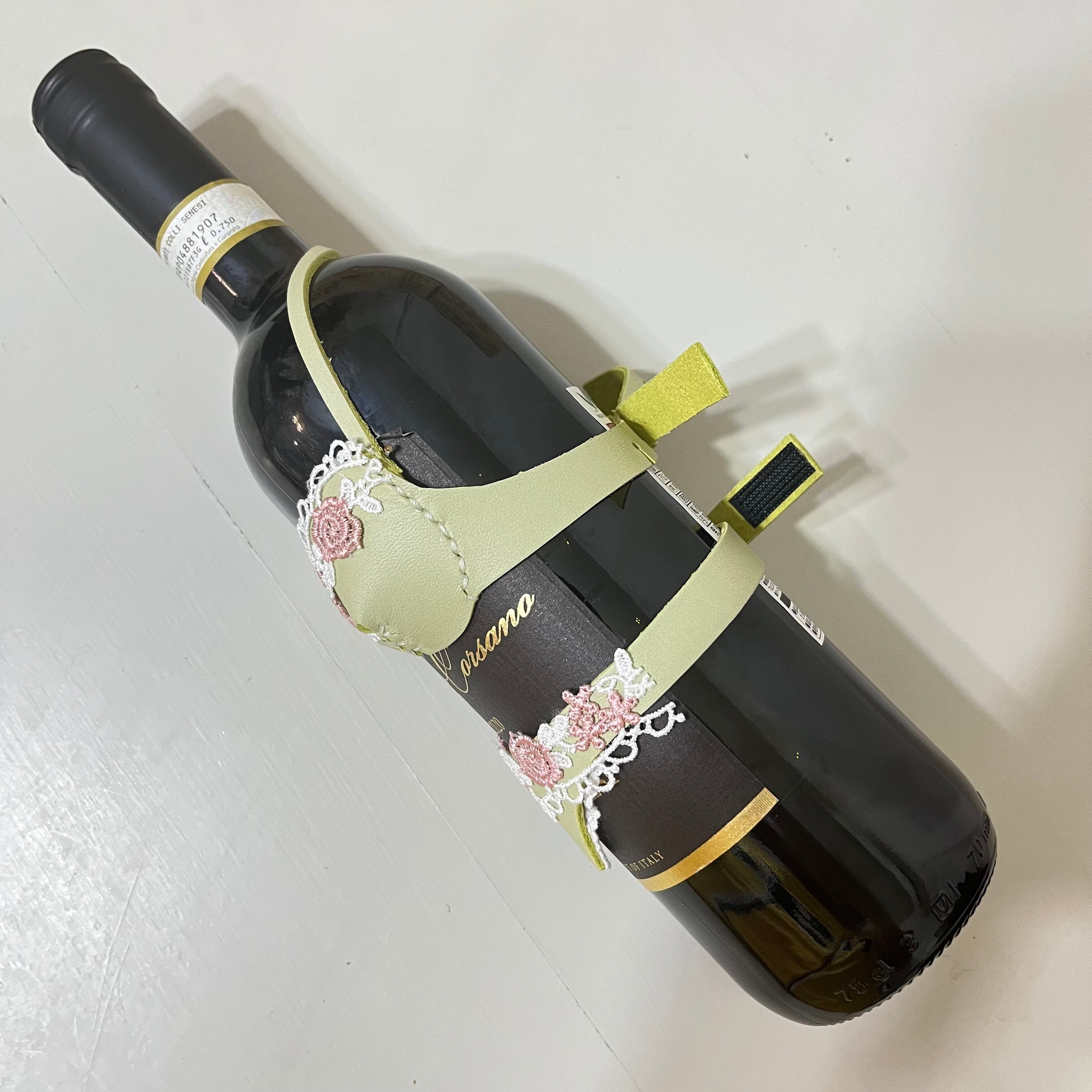 ボトル ランジェリー 黄緑 お花 上下セット パーティグッズ セクシー