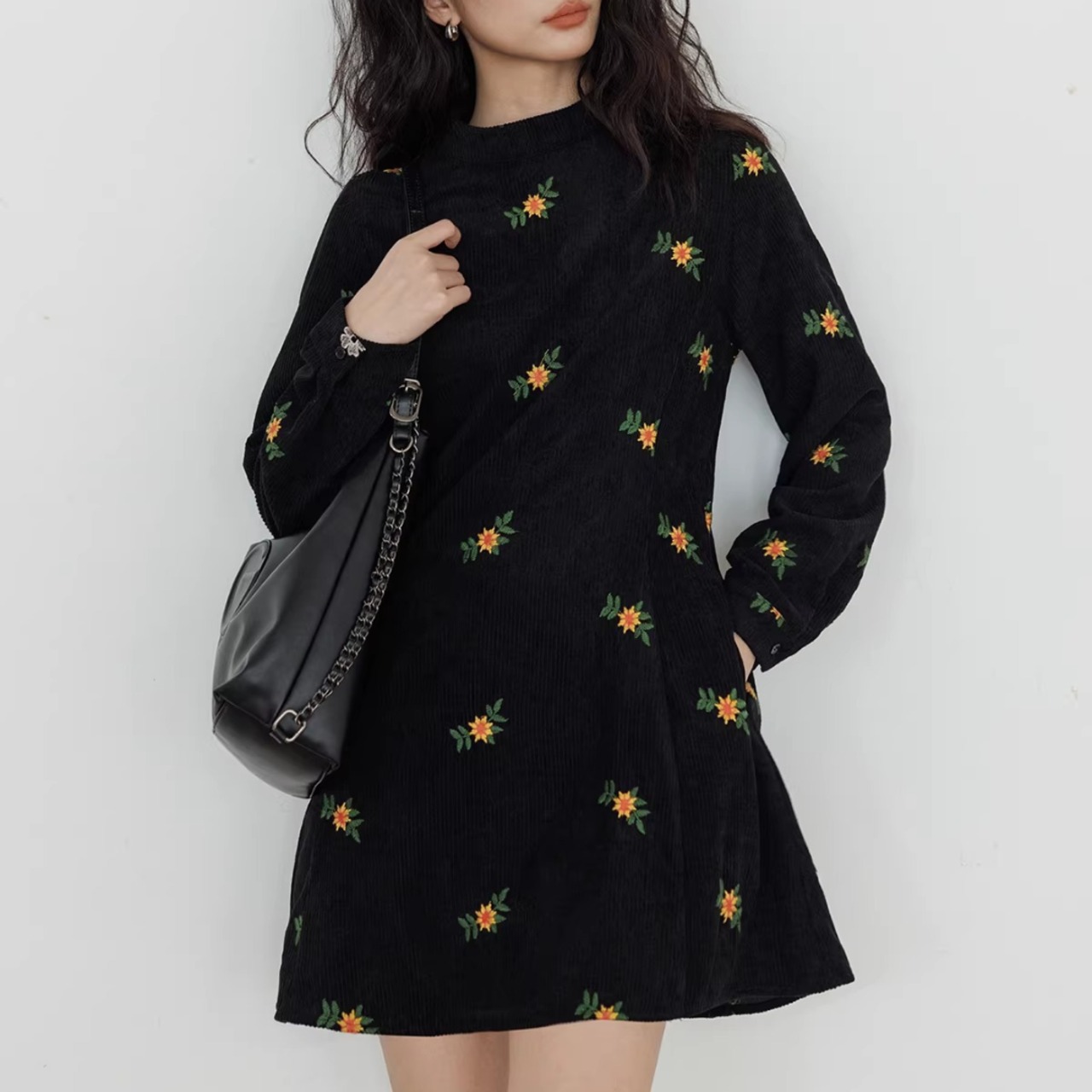 Long Sleeve Elegant Vacation Dress (ME288)