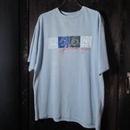PLATINUM FUBU ロゴTシャツ　水色　L ストリート　B系Tシャツ