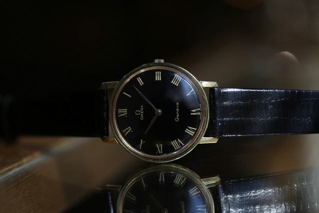 【OMEGA】 1973年製 オメガ ジュネーブ ブラックラッカーダイヤル メンズ 手巻き / Vintagewatch / Geneve / Cal.625 / 1970’s