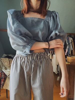 ［SAMPLE］ORGANDY  BOLERO / ASH