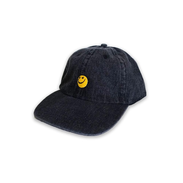 RAVERS UNITED 6panel denim cap【Black denim】