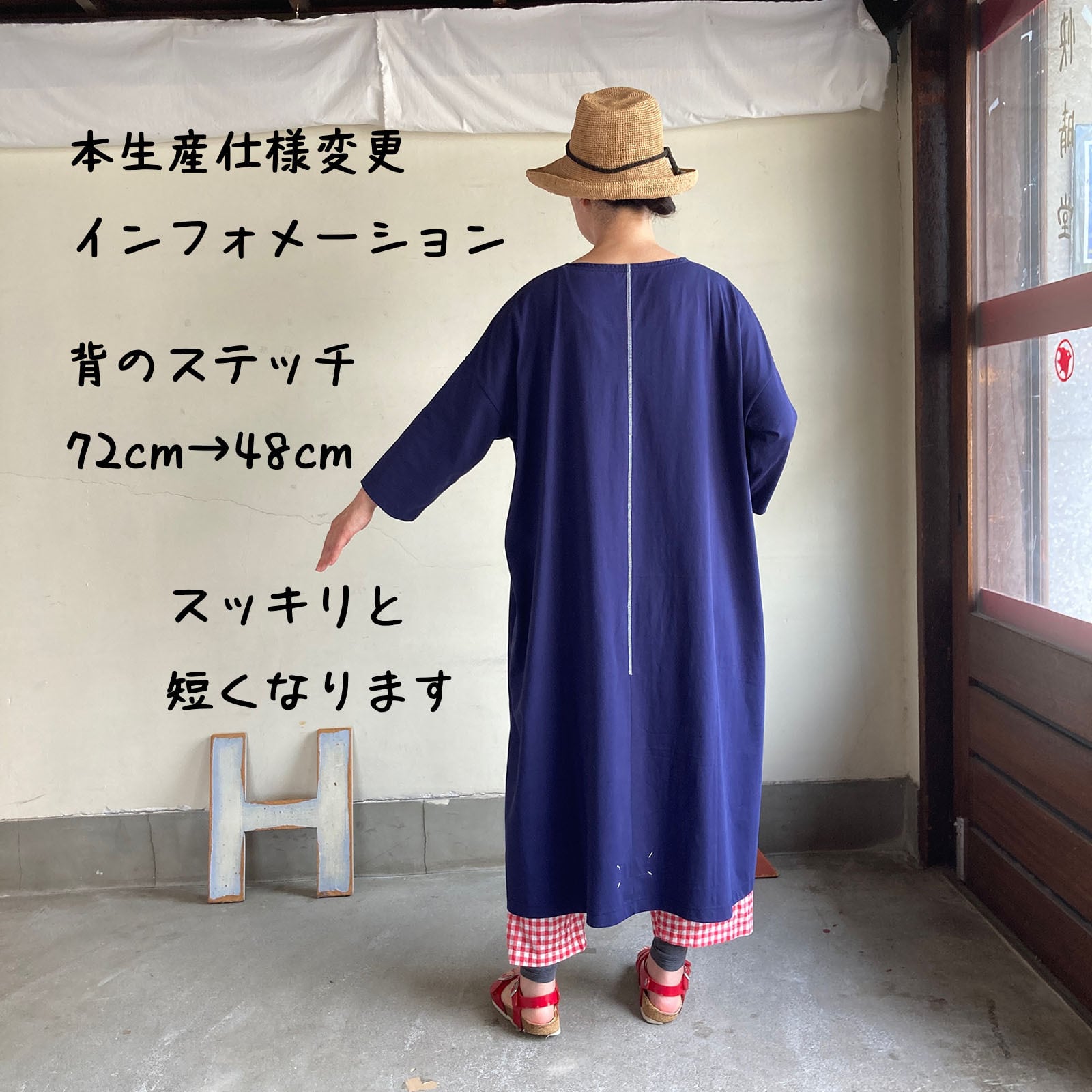 Workポケ八分袖ワンピース Girl'sTシャツ 61C31 サイズ F | 快晴堂