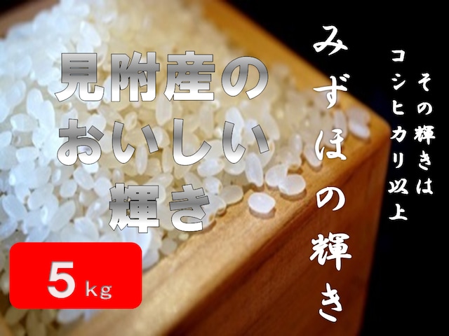 【令和5年産完売】「おにぎり・お弁当におすすめ」みずほの輝き（5kg）