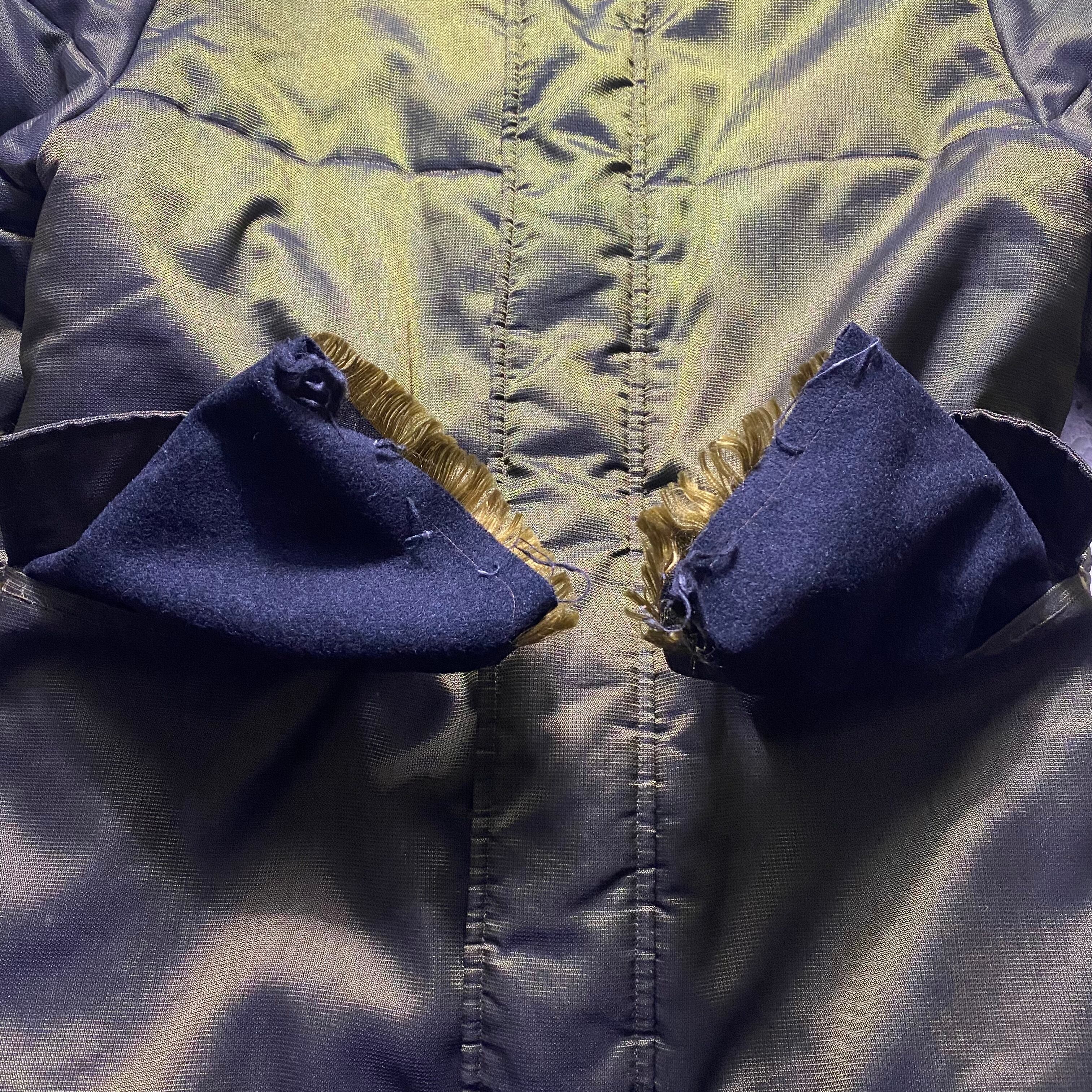 vintage HERMES iridescent color padding coverall jacket | NOIR ONLINE