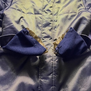 vintage HERMES iridescent color padding coverall jacket