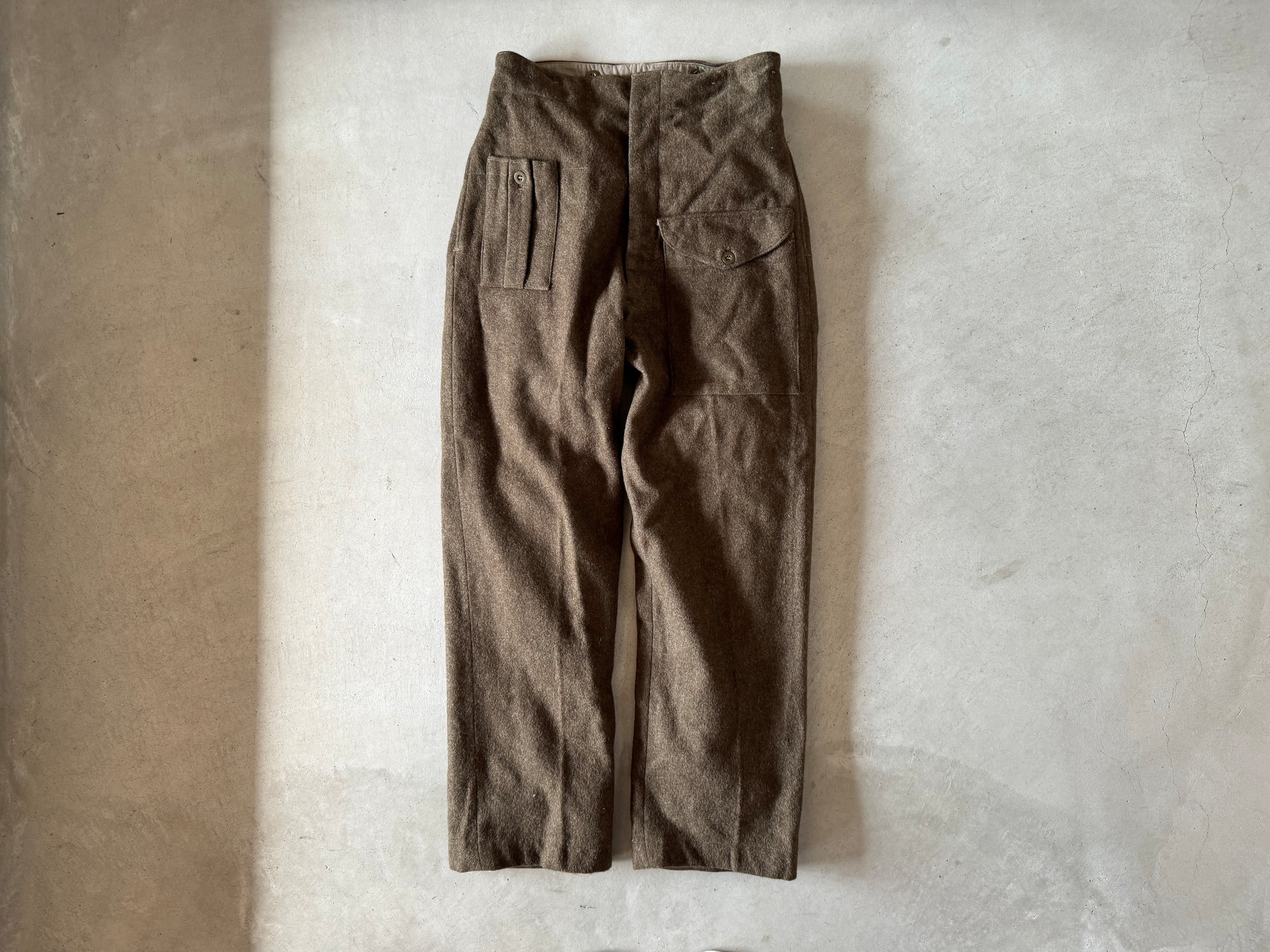 50s Belgian Army Wool Trousers | ohal vintage&remake