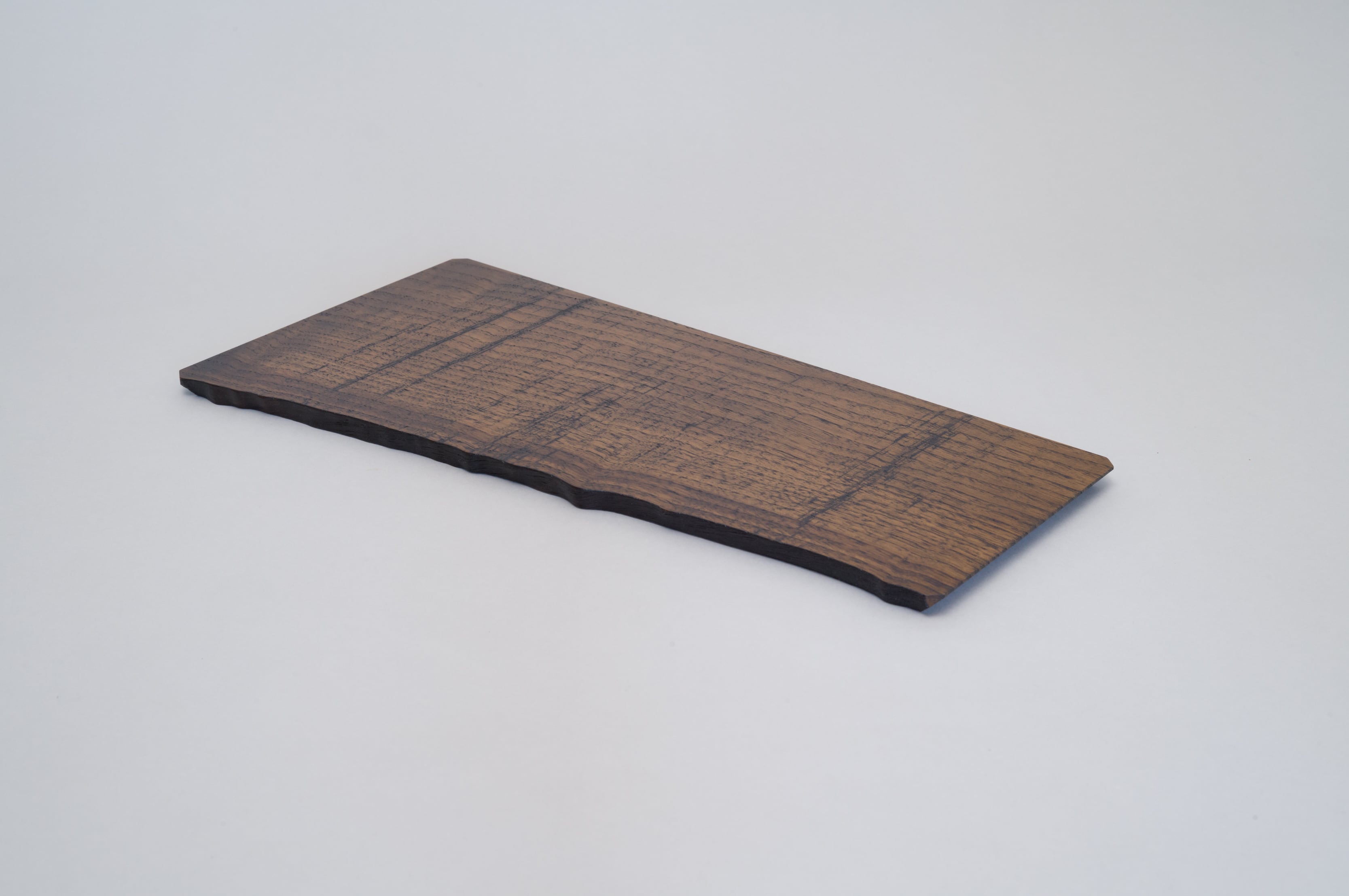 皿 黒拭き漆 木目際立 | KOJIMAYA