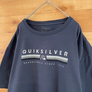 【QUIKSILVER】ロゴ プリント Tシャツ XL ビッグサイズ サーフィン スノボー クイックシルバー US古着 アメリカ古着