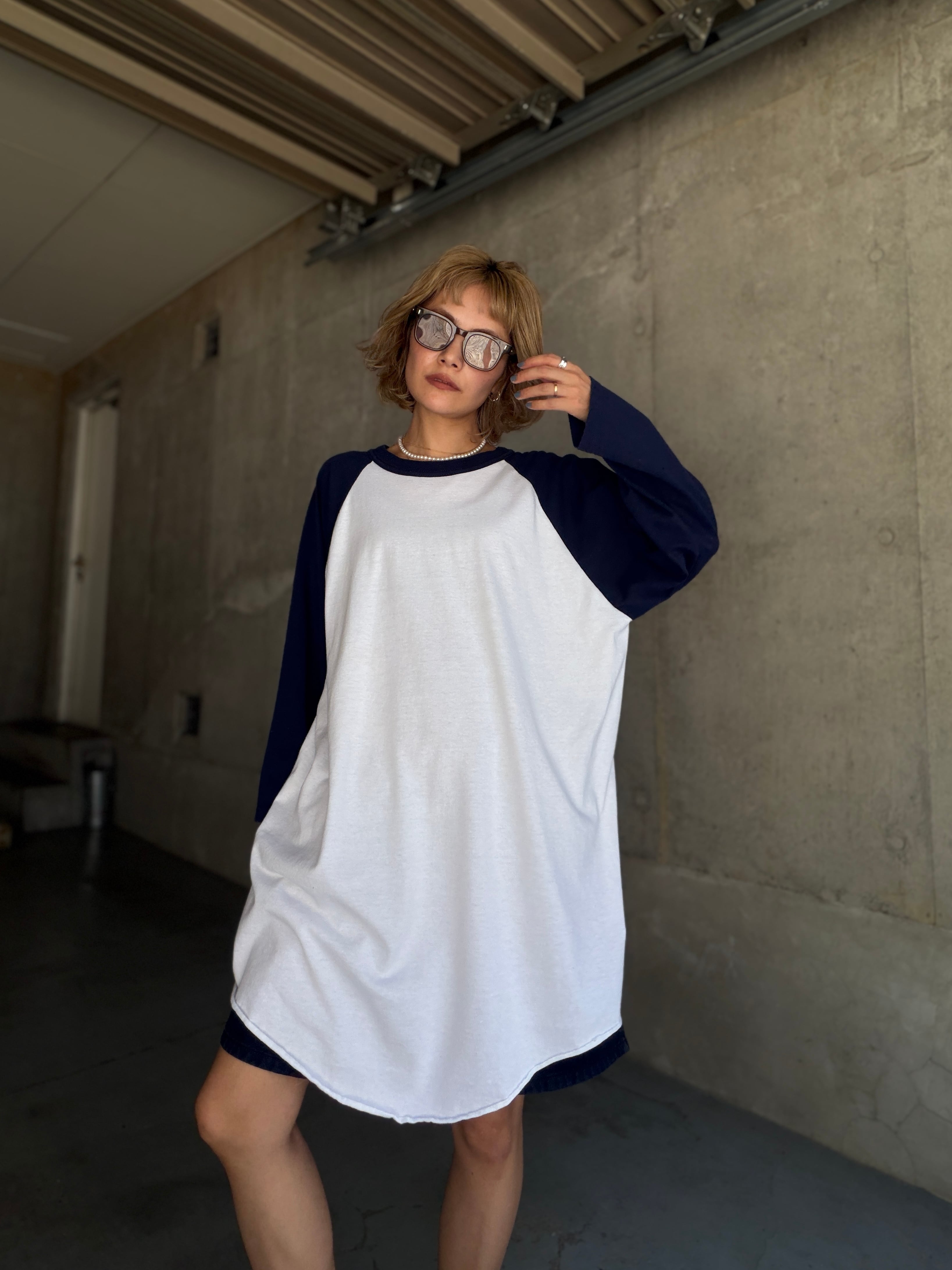 HOLD(CS2434)90's SOFFE SHIRTS raglan sleeve T-shirt made in USA